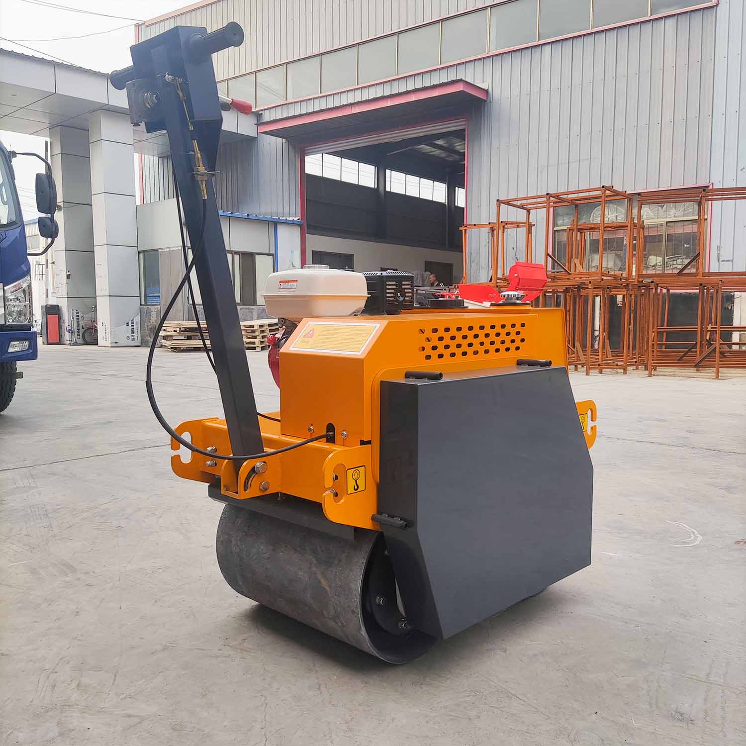 500kg Walk Behind Double Drum Roller